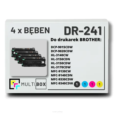 4-PAK Multibox Bęben do BROTHER DR241CL CMYK zamiennik