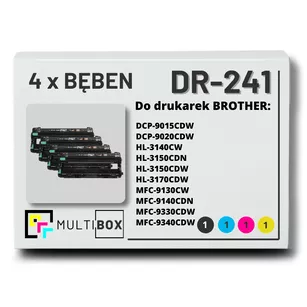 Bęben do BROTHER DR241CL 4-pak CMYK Multibox zamiennik