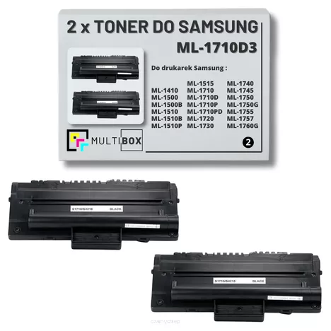 2-pak Toner do SAMSUNG ML1410 ML1510 ML1710 ML-1710D3 3K Multibox Zamiennik