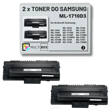 2-PAK Multibox Toner do SAMSUNG ML1410 ML1510 ML1710 ML1710D3 3K Zamiennik