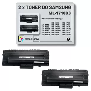 2-pak Toner do SAMSUNG ML1410 ML1510 ML1710 ML1710D3 3K Multibox Zamiennik