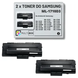 2-PAK Multibox Toner do SAMSUNG ML1410 ML1510 ML1710 ML1710D3 3K Zamiennik