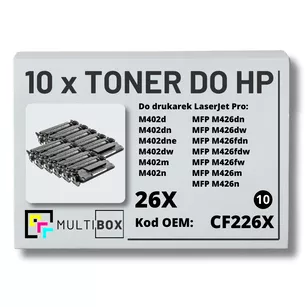 Toner do HP CF226X 26X M402 M426 10-pak zamiennik Multibox