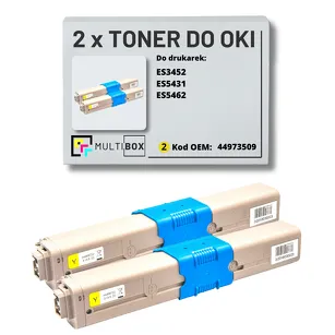 Toner do OKI ES3452 ES5431 ES5462 44973509 2-pak yellow zamiennik Multibox