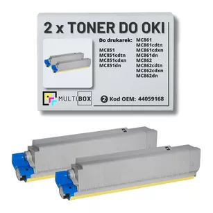 Toner do OKI MC851 MC861 MC862 44059168 2-pak black zamiennik Multibox