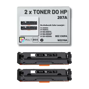 Toner do HP 207A 2-pak BLACK W2210A zamiennik Multibox BEZ CHIPA