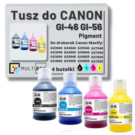 4-pak Tusz do CANON GI46 GI56 black / cyan / magenta / yellow zamiennik Multibox