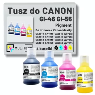 4-pak Tusz do CANON GI46 GI56 black / cyan / magenta / yellow zamiennik Multibox