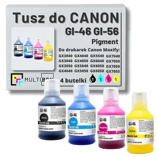 4-PAK Multibox Tusz do CANON GI46 GI56 black / cyan / magenta / yellow zamiennik