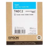 Epson tusz T40C2 C13T40C240 oryginalny cyan - 2