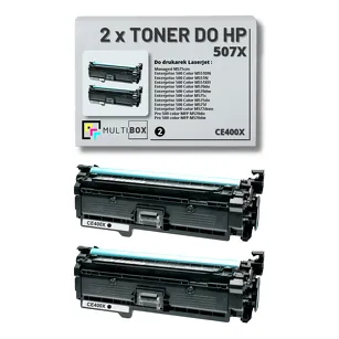 Toner do HP 507X 2-pak BLACK CE400X zamiennik Multibox