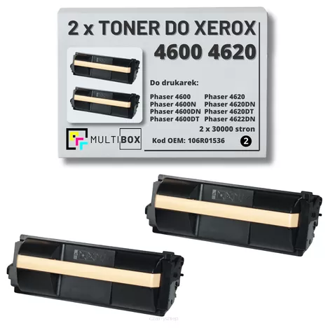 2-pak Toner do XEROX 4600 4620 106R01536 30K Multibox zamiennik