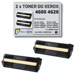 2-pak Toner do XEROX 4600 4620 106R01536 30K Multibox zamiennik