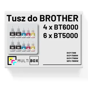 10-pak Tusz do BROTHER BT-6000 BT-5000 Multibox