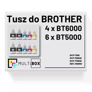 10-pak Tusz do BROTHER BT6000 BT5000 Multibox