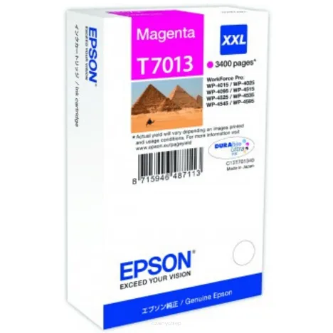 Epson tusz T7013 XXL C13T70134010 oryginalny magenta