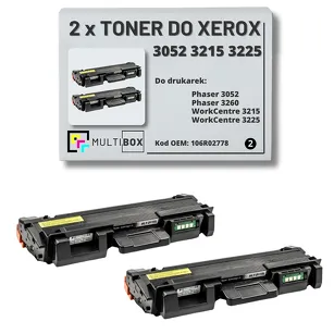 2-PAK Multibox Toner do XEROX 3052 3215 3225 3260 106R02778 3K zamiennik
