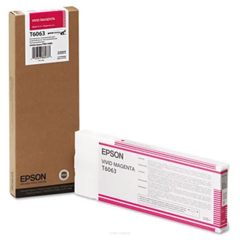 Epson tusz T6063 C13T606300 oryginalny vivid magenta