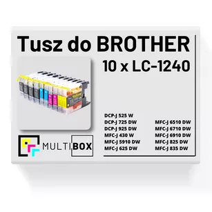 10-pak Tusz do BROTHER LC1240 Multibox