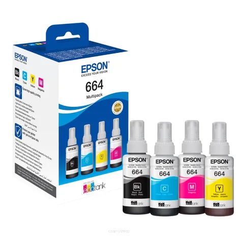 Epson tusz 664 T6646 C13T66464A 4-pak oryginalny cyan / magenta / yellow / black