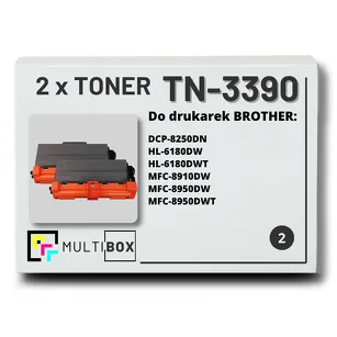 Toner do BROTHER TN-3390 2-pak Multibox zamiennik