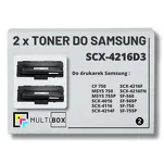 2-PAK Multibox Toner do SAMSUNG SCX4216 SCX4216D3 3K Zamiennik - 2