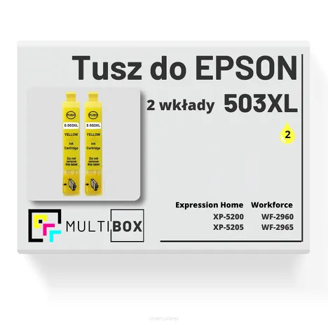 Tusz do EPSON 503XL T09R4 C13T09R44010 2-pak yellow zamiennik Multibox