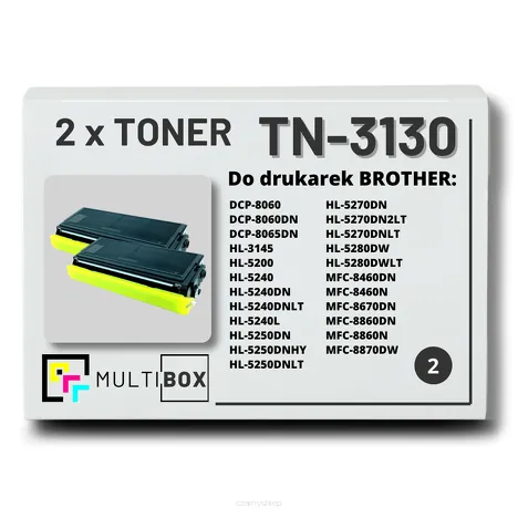 2-PAK Multibox Toner do BROTHER TN3130 zamiennik