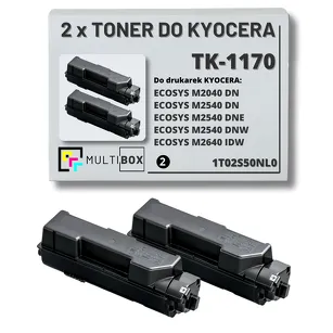 2-PAK Multibox Toner do KYOCERA TK1170 1T02S50NL0 ECOSYS M2040 M2540 M2640 2x7.2K zamiennik