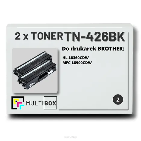 Toner do BROTHER TN-426BK 2-pak Black Multibox zamiennik