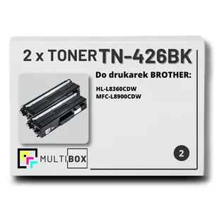 Toner do BROTHER TN426BK 2-pak Black Multibox zamiennik