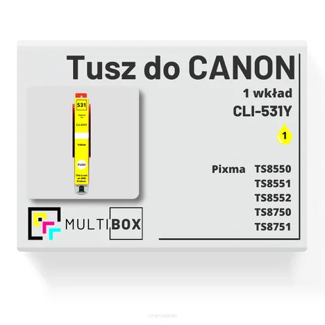 Tusz do CANON CLI-531Y yellow zamiennik Multibox