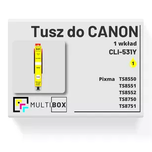 Tusz do CANON CLI531Y yellow zamiennik Multibox