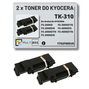2-PAK Multibox Toner do KYOCERA TK310 1T02F80EU0 FS2000 FS3900 FS4000 2x12.0K zamiennik