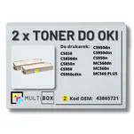 2-PAK Multibox Toner do OKI C5850 C5950 MC560 43865721 yellow zamiennik - 2