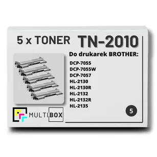 Toner do BROTHER TN2010 5-pak Multibox zamiennik