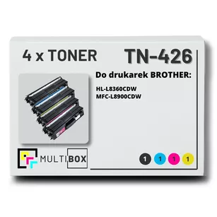 Toner do BROTHER TN426 4-pak CMYK Multibox zamiennik