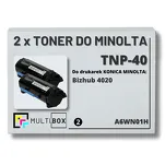2-PAK Multibox Toner do KONICA MINOLTA TNP40 A6WN01H BIZHUB 4020 2x20.0K zamiennik - 2