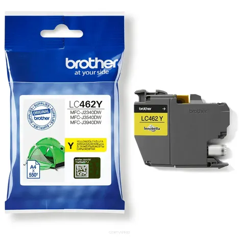 BROTHER tusz LC462Y oryginalny yellow 550 stron