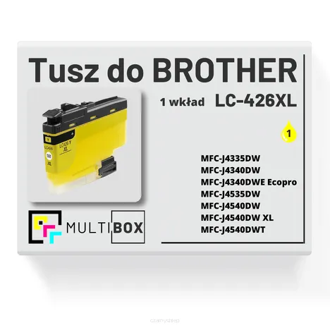 Tusz do BROTHER LC-426XLY yellow zamiennik Multibox