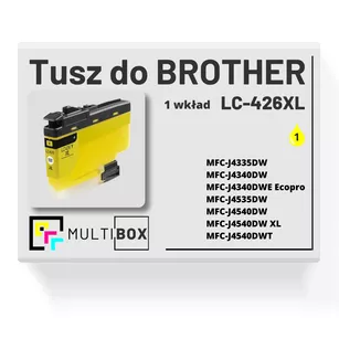 Tusz do BROTHER LC426XLY yellow zamiennik Multibox