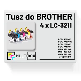 4-pak Tusz do BROTHER LC-3211 Multibox