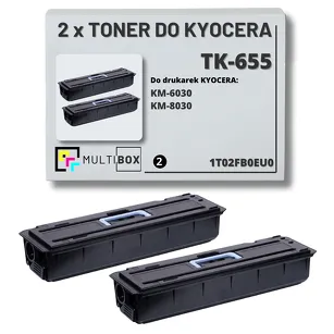 2-PAK Multibox Toner do KYOCERA TK655 1T02FB0EU0 KM6030 KM8030 2x47.0K zamiennik