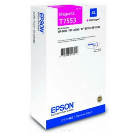 Epson tusz T7553 XL C13T755340 oryginalny magenta