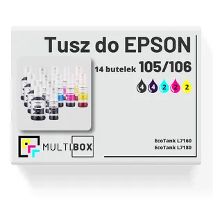 14-PAK Multibox Tusz do EPSON 105 106 T00Q1 T00R1 T00R2 T00R3 T00R4  cyan / magenta / yellow / black / photo black zamiennik