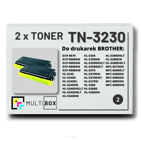 2-PAK Multibox Toner do BROTHER TN3230 zamiennik