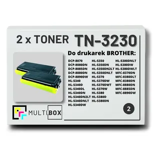 2-PAK Multibox Toner do BROTHER TN3230 zamiennik