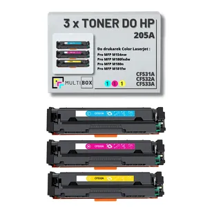 3-PAK Multibox Toner do HP 205A CMY CF531A CF532A CF533A zamiennik