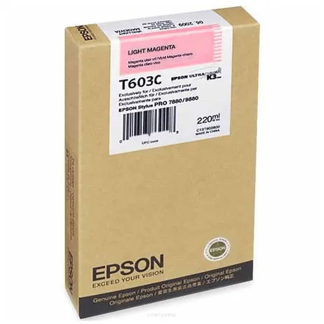 Epson tusz T603C C13T603C00 oryginalny light magenta