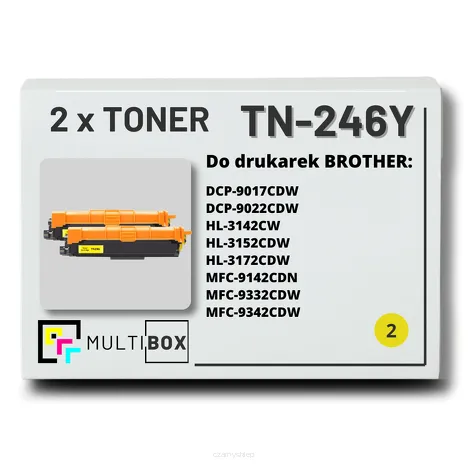 Toner do BROTHER TN-246Y 2-pak Yellow Multibox zamiennik